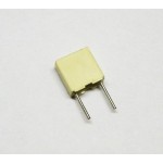 10 pezzi - Condensatore Poliestere 100nF (0,1uF) 100V 5% 2,5X6,5X7,2mm Passo 5mm