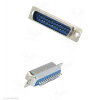 CONNETTORE D-SUB MASCHIO 25 PIN A SALDARE (DB25)