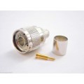 Connettore N Maschio a crimpare per cavo RG213