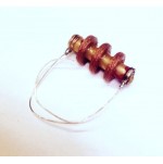 Impedenza RF a nido d'ape su vetronite tipo assiale 630uH (0,63mH) mod. ARH063