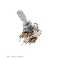 POTENZIOMETRO MONOGIRO LOGARITMICO DOPPIO 50mW 50Kohm