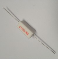 RESISTENZA A FILO 22 OHM 5W 5% 10X9,5X23mm. RESISTENZA A FILO 22 OHM 5W 5% 10X9,5X23mm.