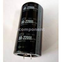 Condensatore Elettrolitico 22000uF 80V 105°C snap-in Radiale 40x82mm CHEMI-CON Condensatore Elettrolitico 22000uF 80V 105°C snap-in Radiale 40x82mm CHEMI-CON